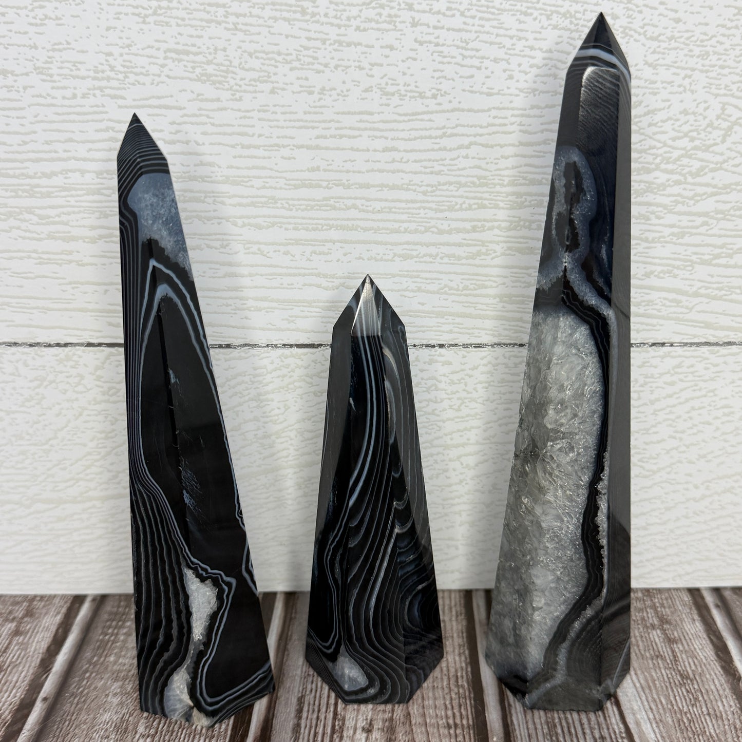 Black Banded Agate Tower