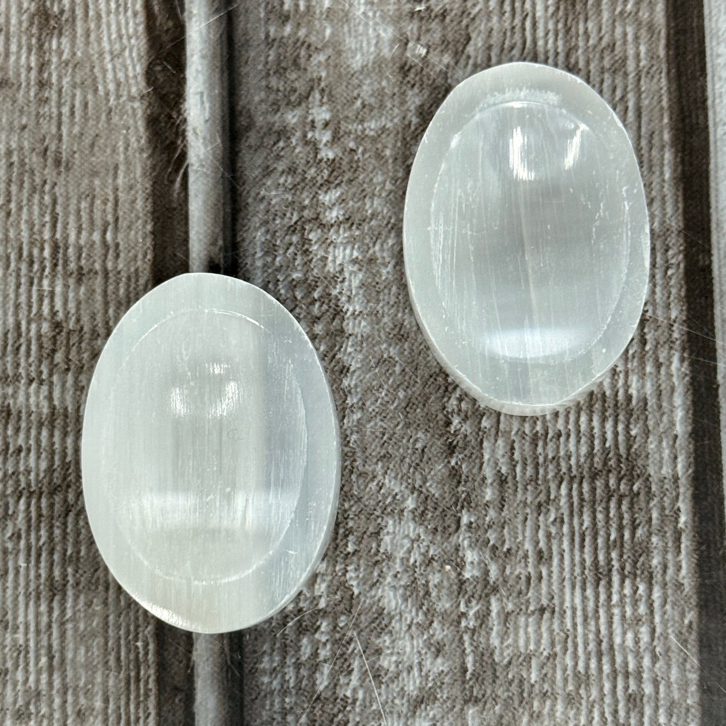 Selenite Worry Stone