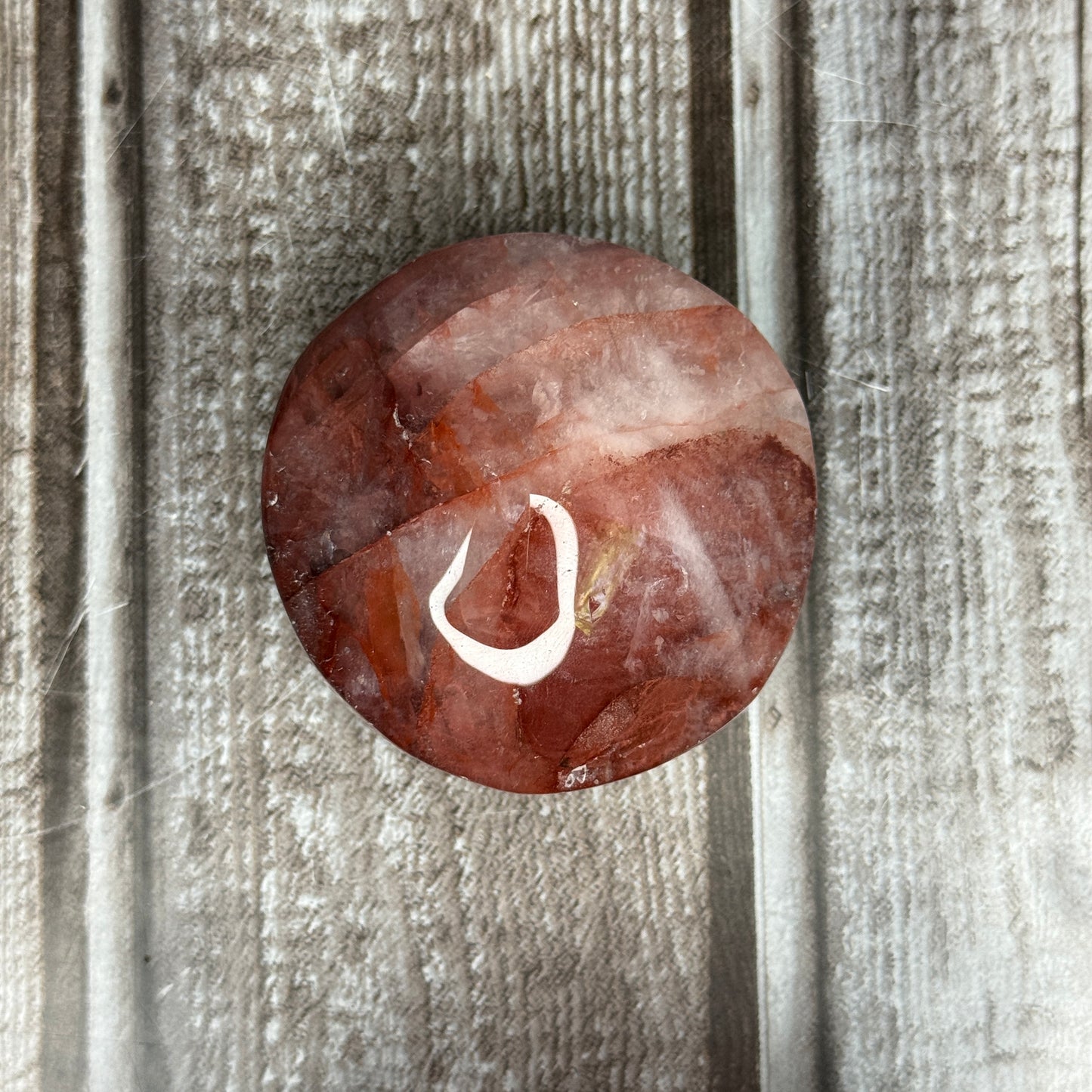 Fire Quartz Palm Stone