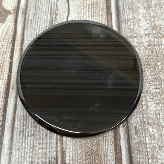 Midnight Lace Obsidian Plate