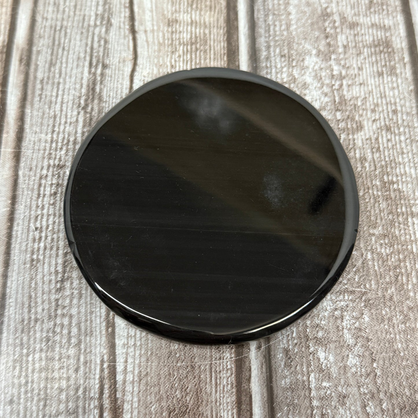 Midnight Lace Obsidian Plate
