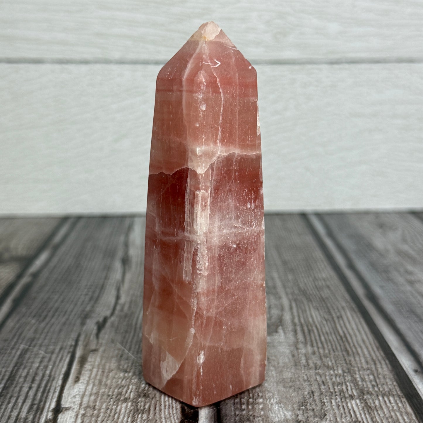 Rose Calcite Tower