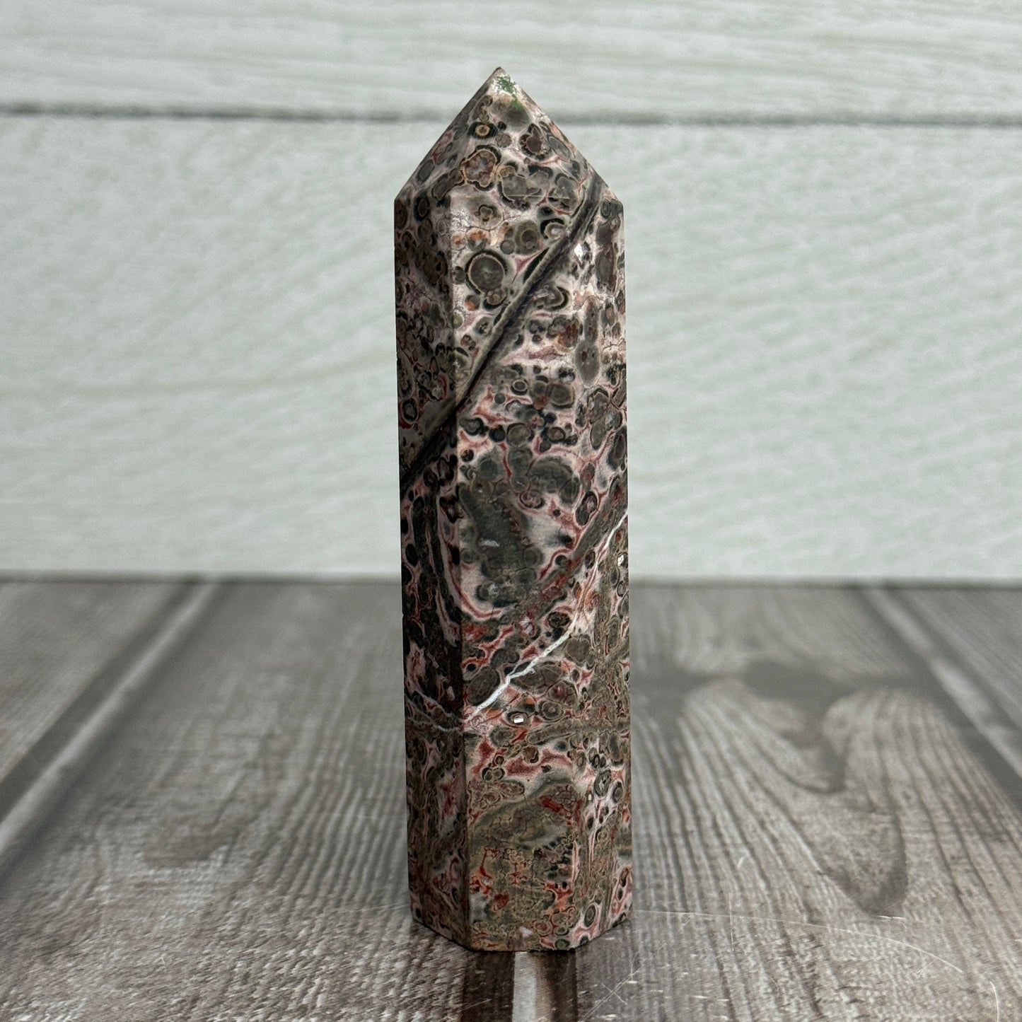 Red Leopard Skin Jasper Tower