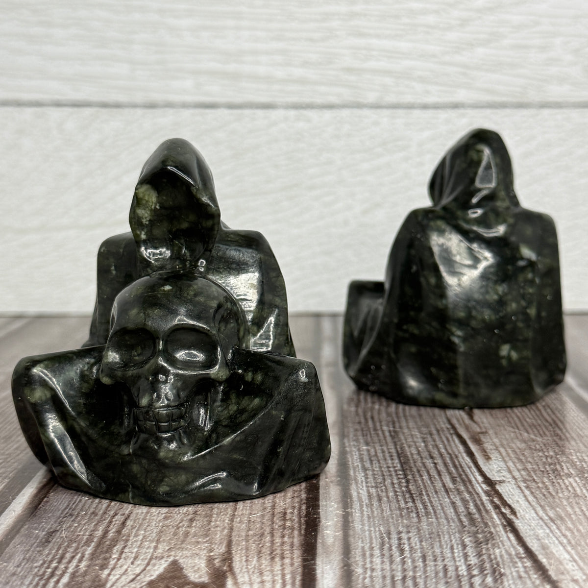 Green Jade Wizard Skull