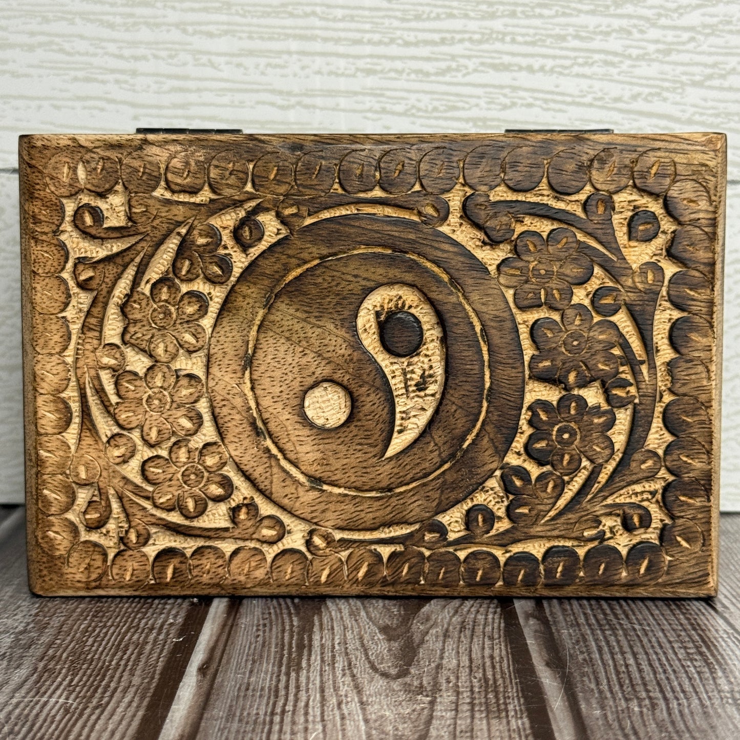 Carved Wood Box