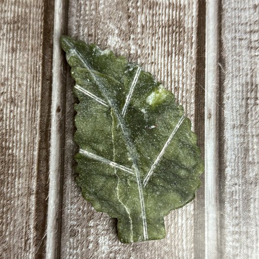 Nephrite Jade Leaf