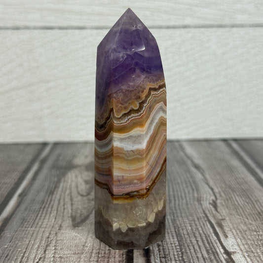 Amethyst with Agate