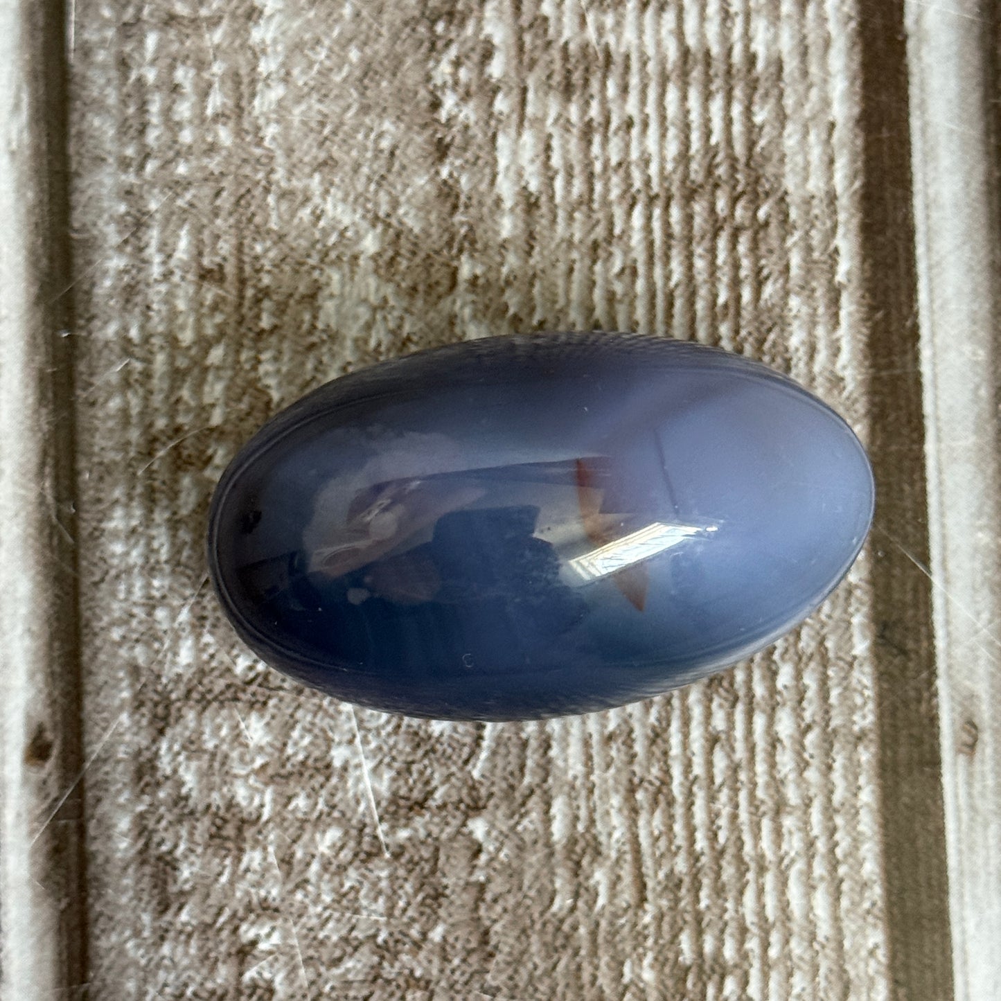 Blue Flower Agate Egg