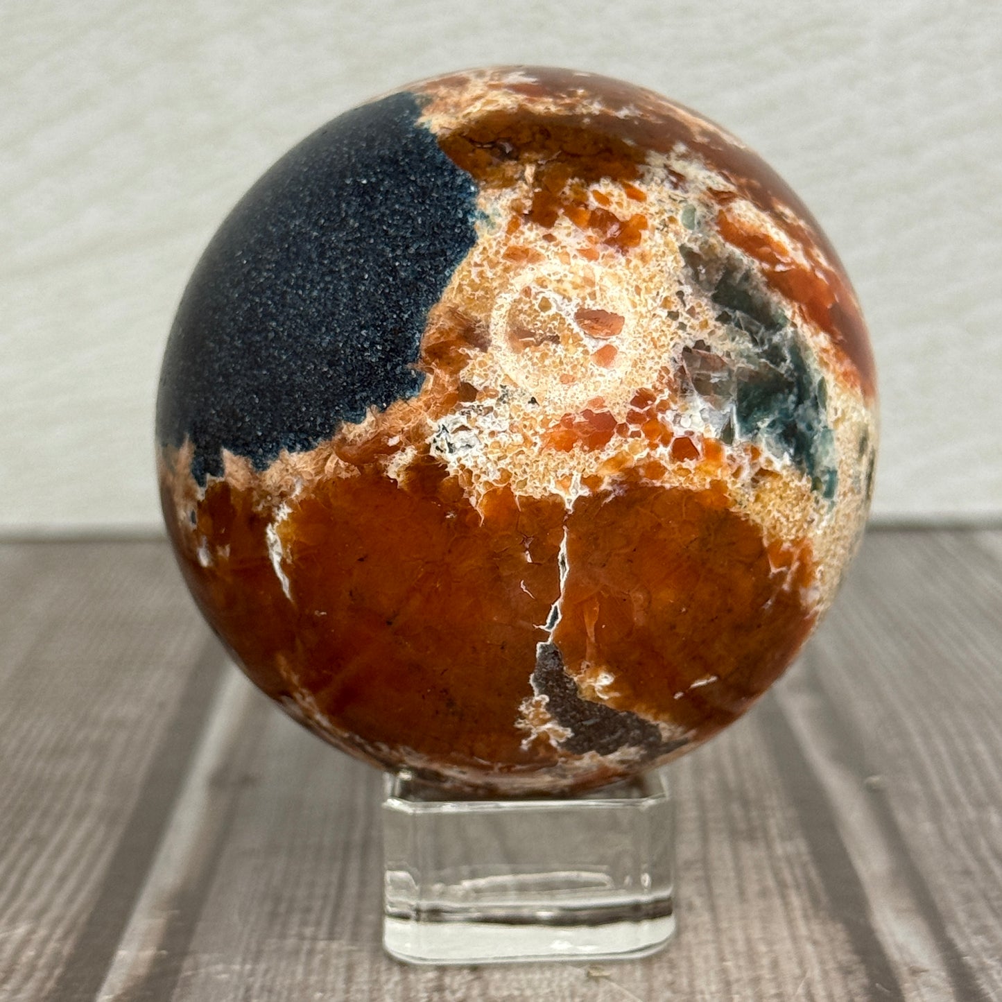 Blue Apatite & Sunstone Sphere