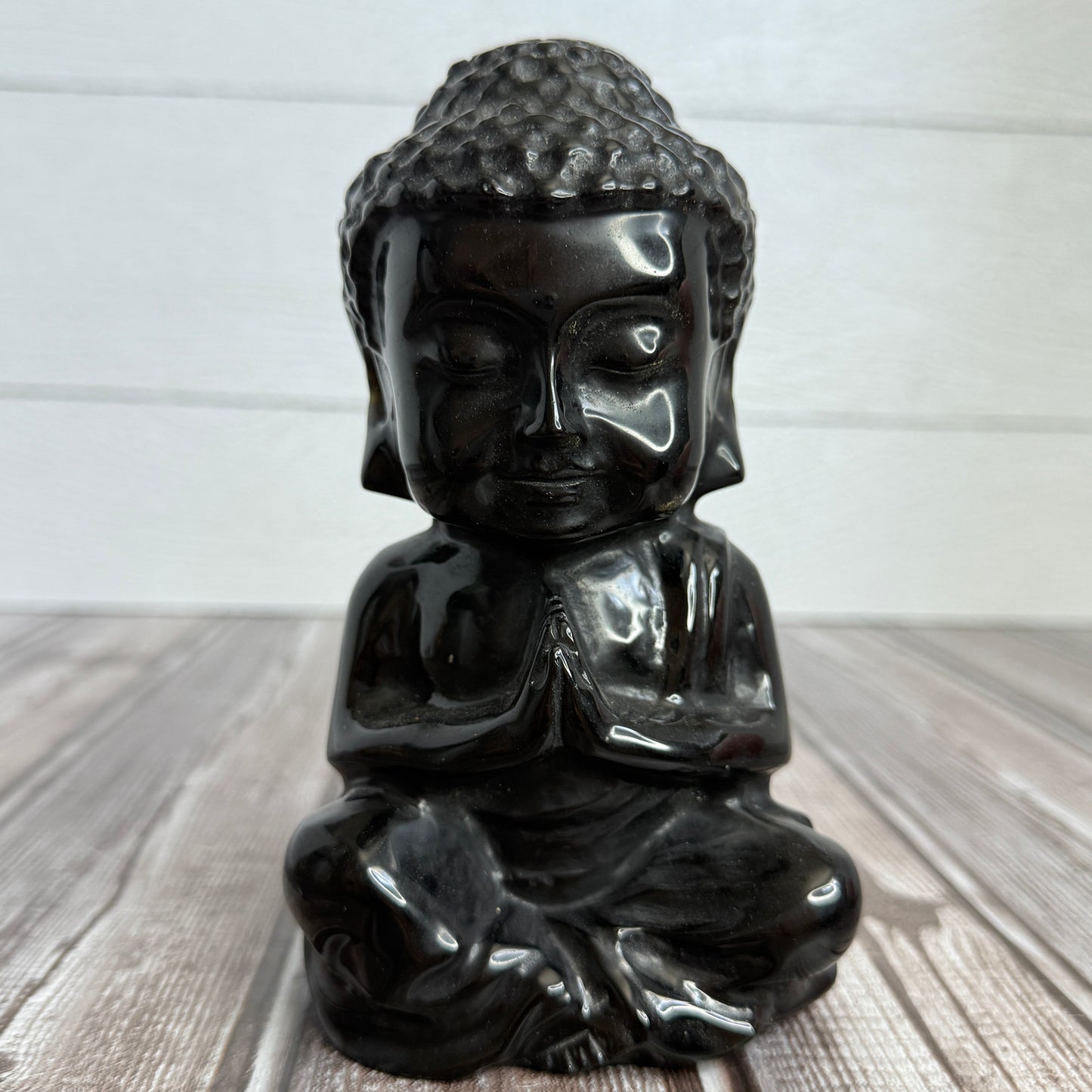 Gold Sheen Obsidian Buddha
