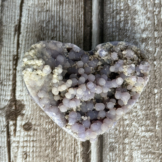 Grape Agate Heart