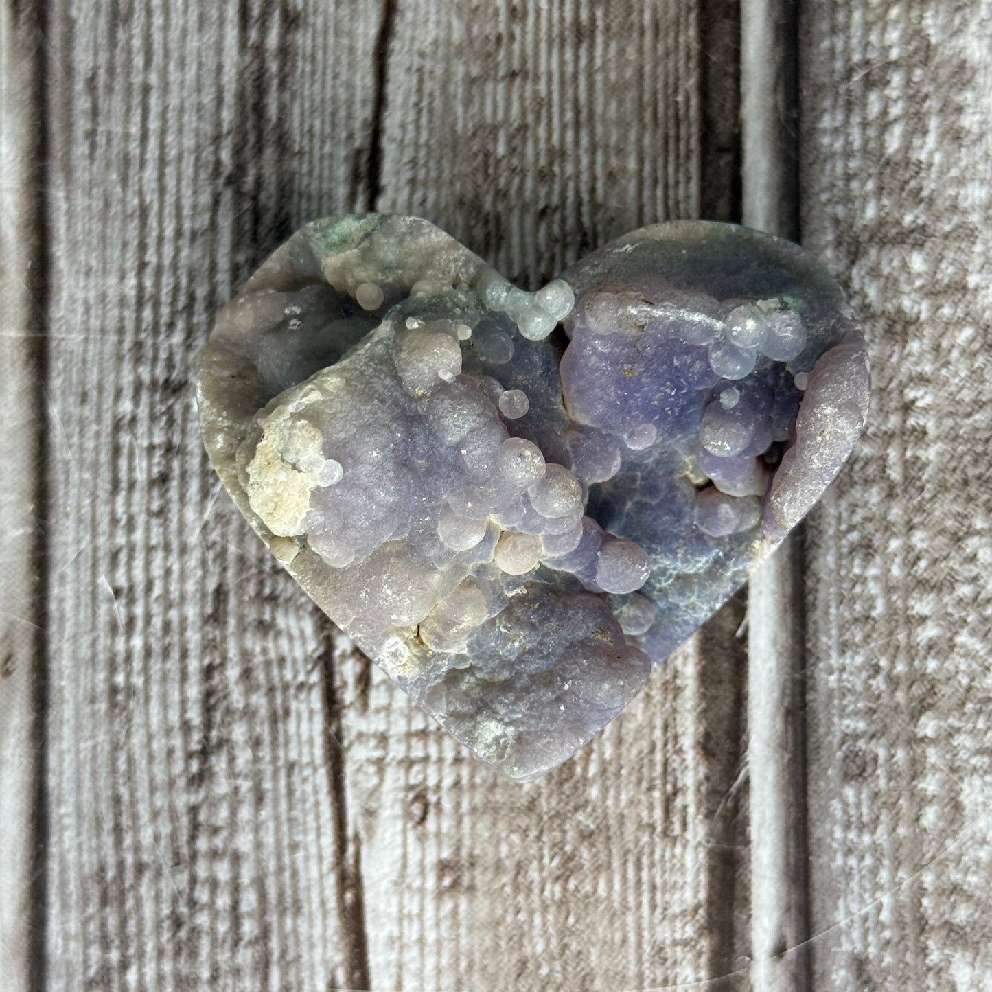 Grape Agate Heart