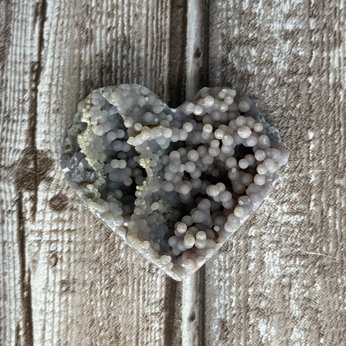 Grape Agate Heart