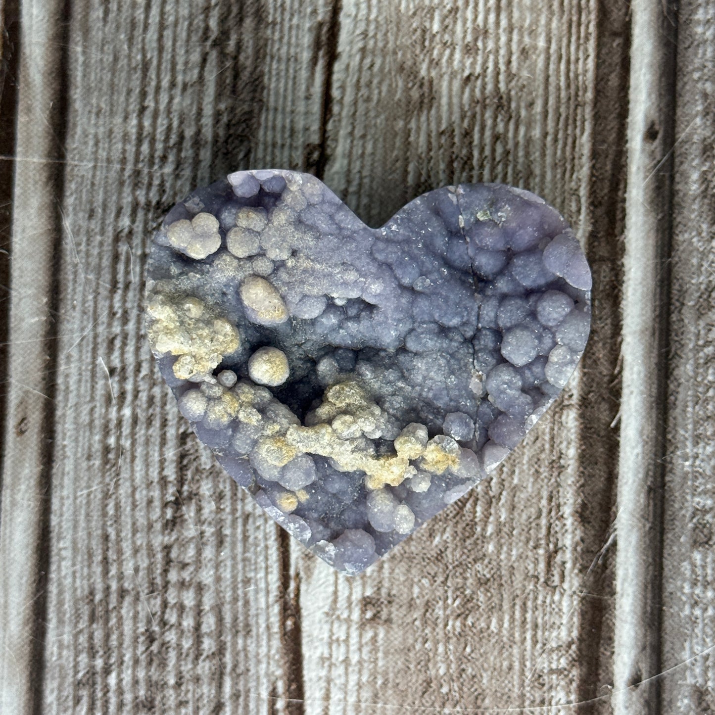 Grape Agate Heart
