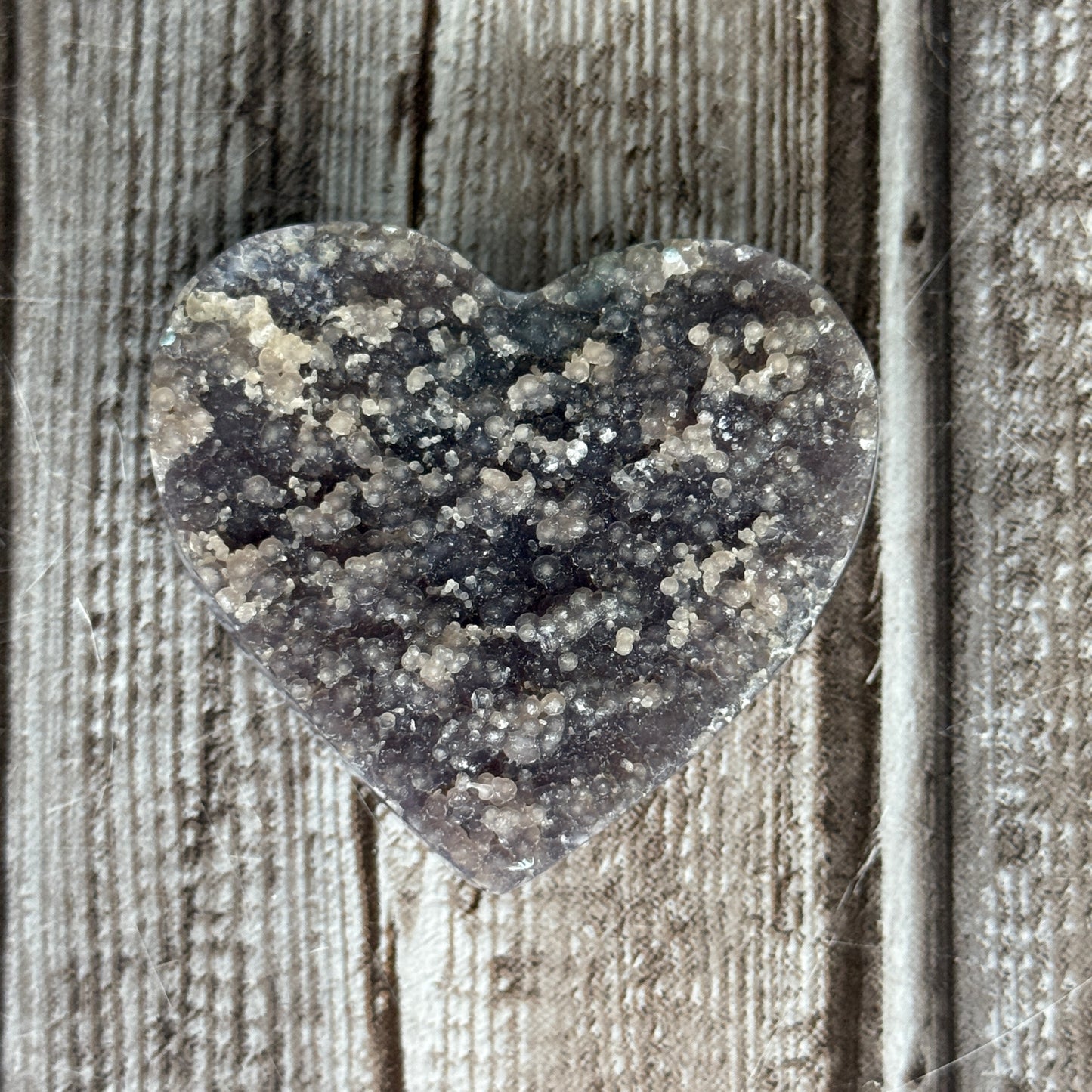 Grape Agate Heart