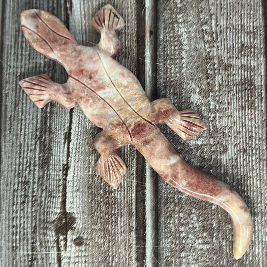 Lizard Carving