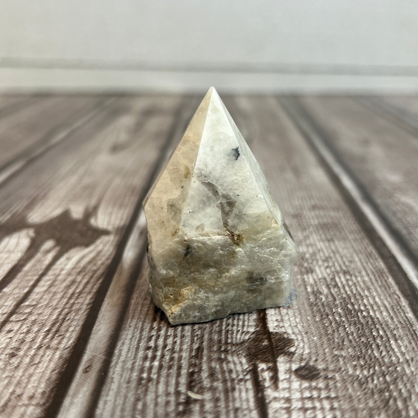 Rainbow Moonstone Polishes Point