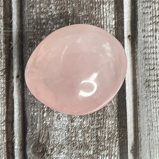 Rose Quartz Palm Stone