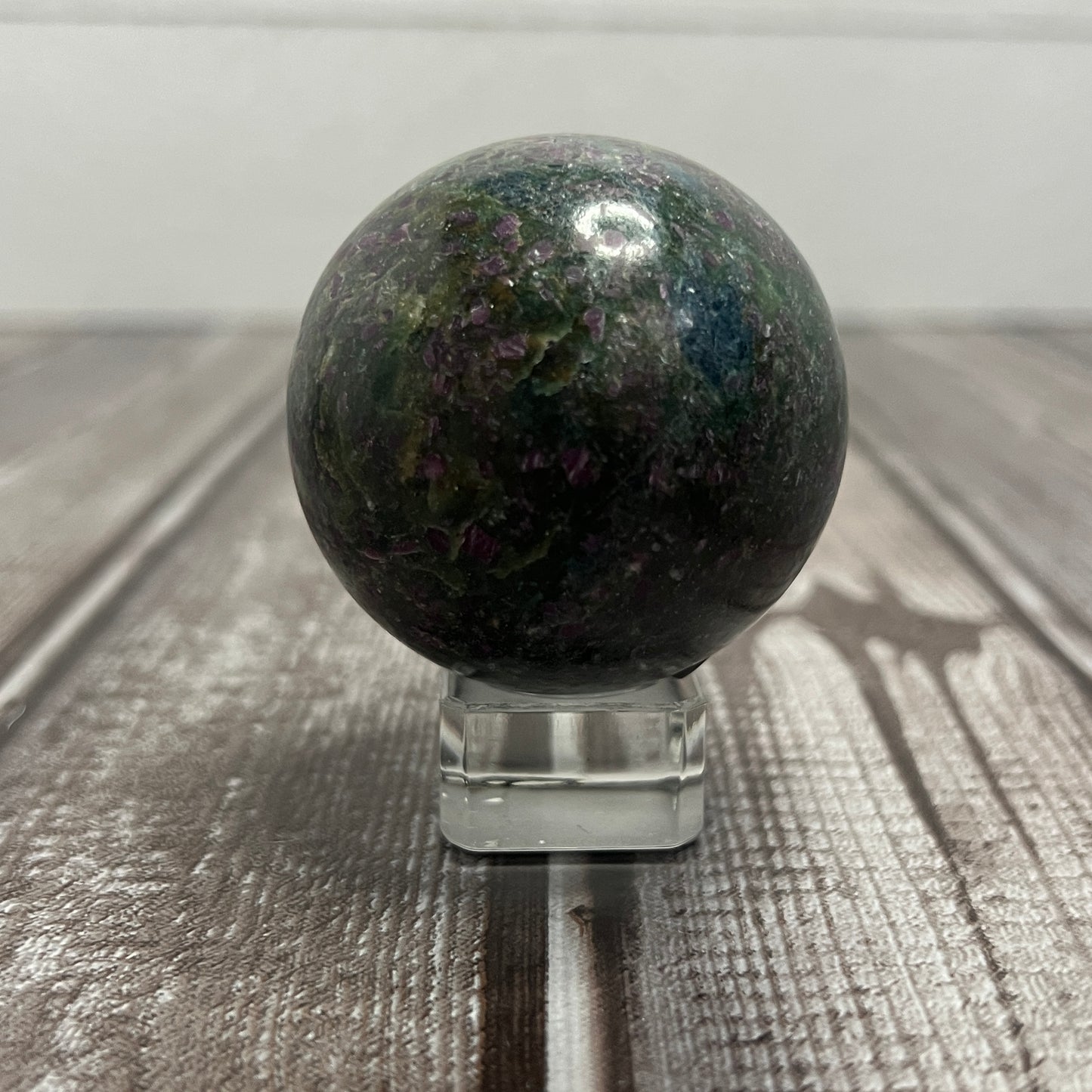 Ruby in Fuchsite w/Kyanite Sphere