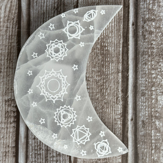 Selenite Chakra Charging Plate
