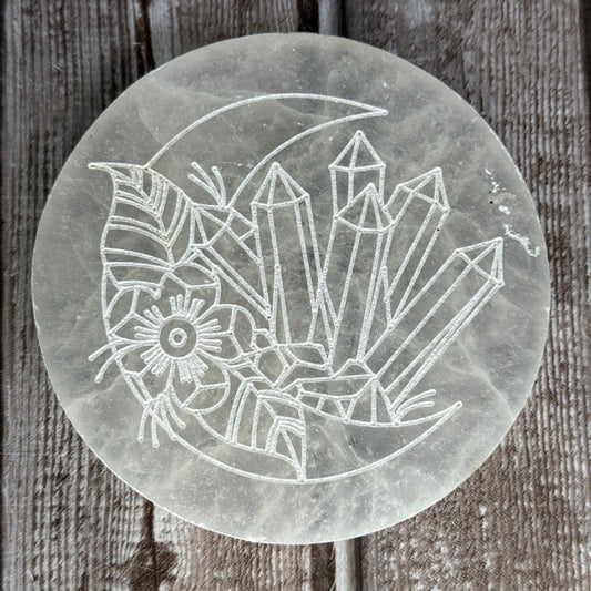 Selenite Charging Plates