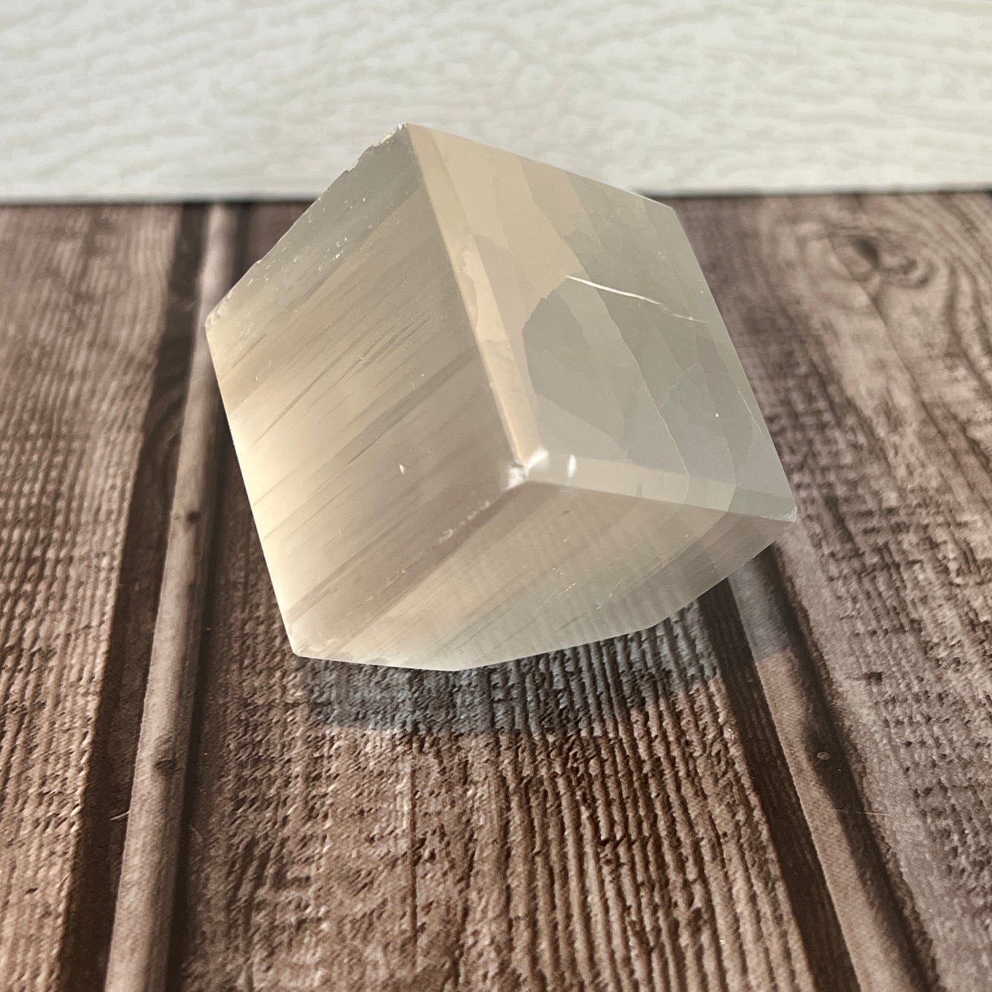 Selenite Tipped Cube