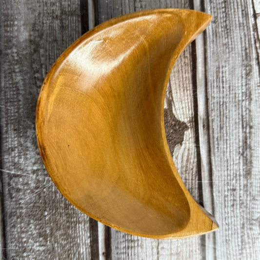 Teak Wood Moon Bowl