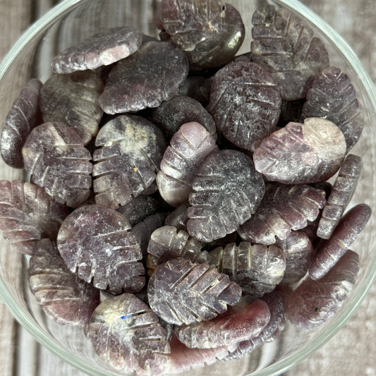 Tiny Lepidolite Leaves