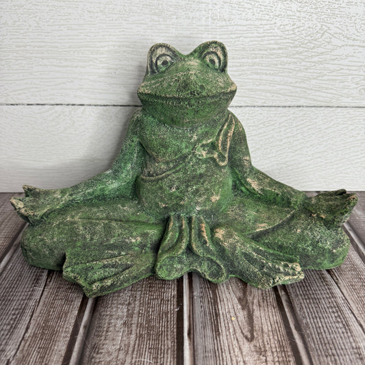 Yoga Frog Statue